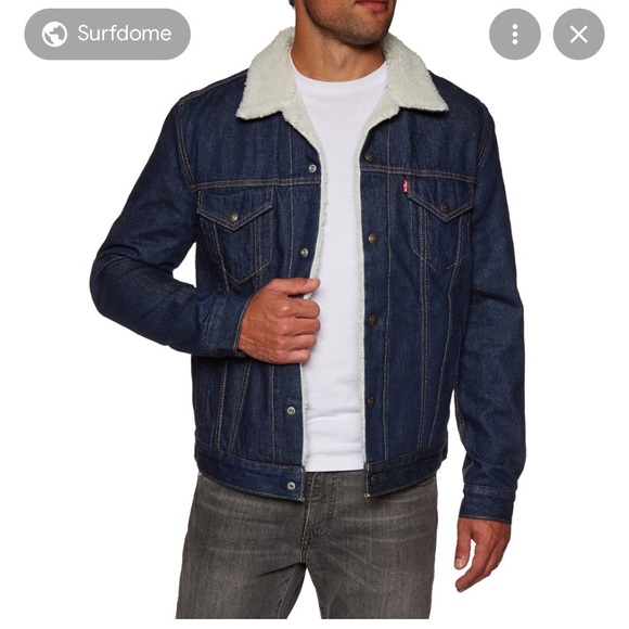 Levi's Other - Levi’s Denim Sherpa Trucker Jacket